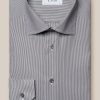 Mann Eton Penskjorter | Contemporary Eton Shirt,Bla