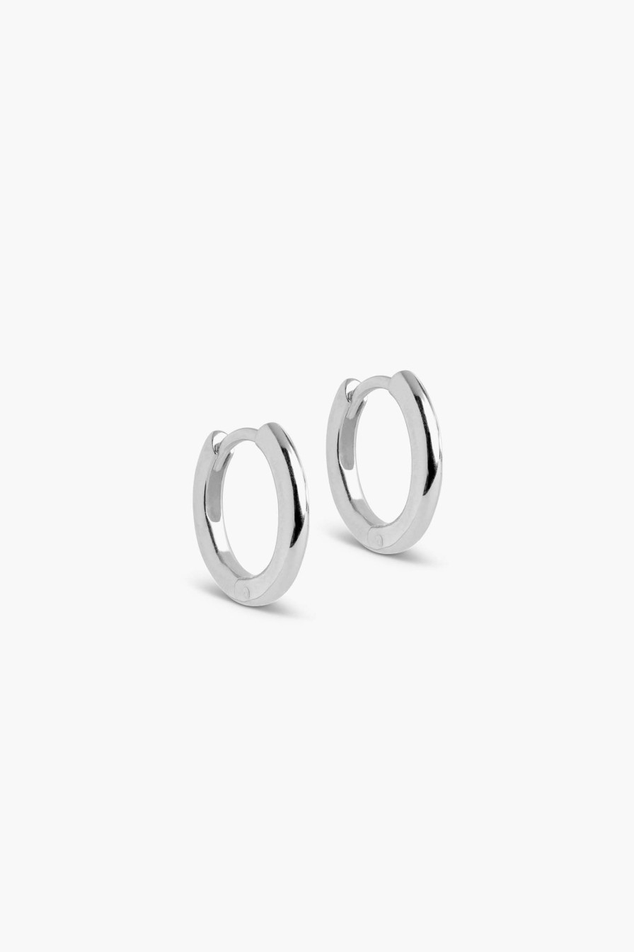 Kvinne ENAMEL Copenhagen Oredobber | Chunky Classic Hoops 10Mm,Solv