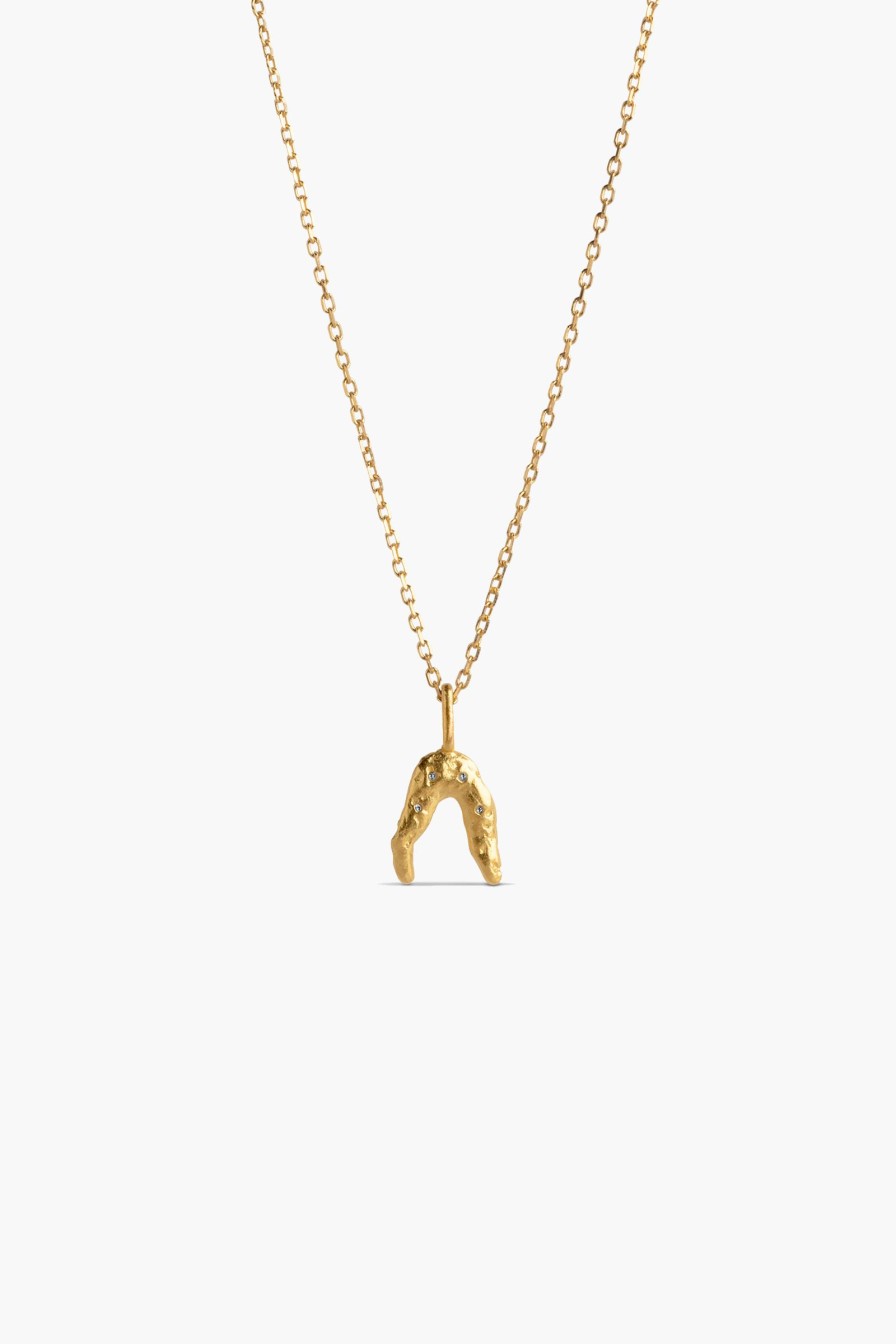 Kvinne ENAMEL Copenhagen Kjeder | Wishbone Necklace,Gull