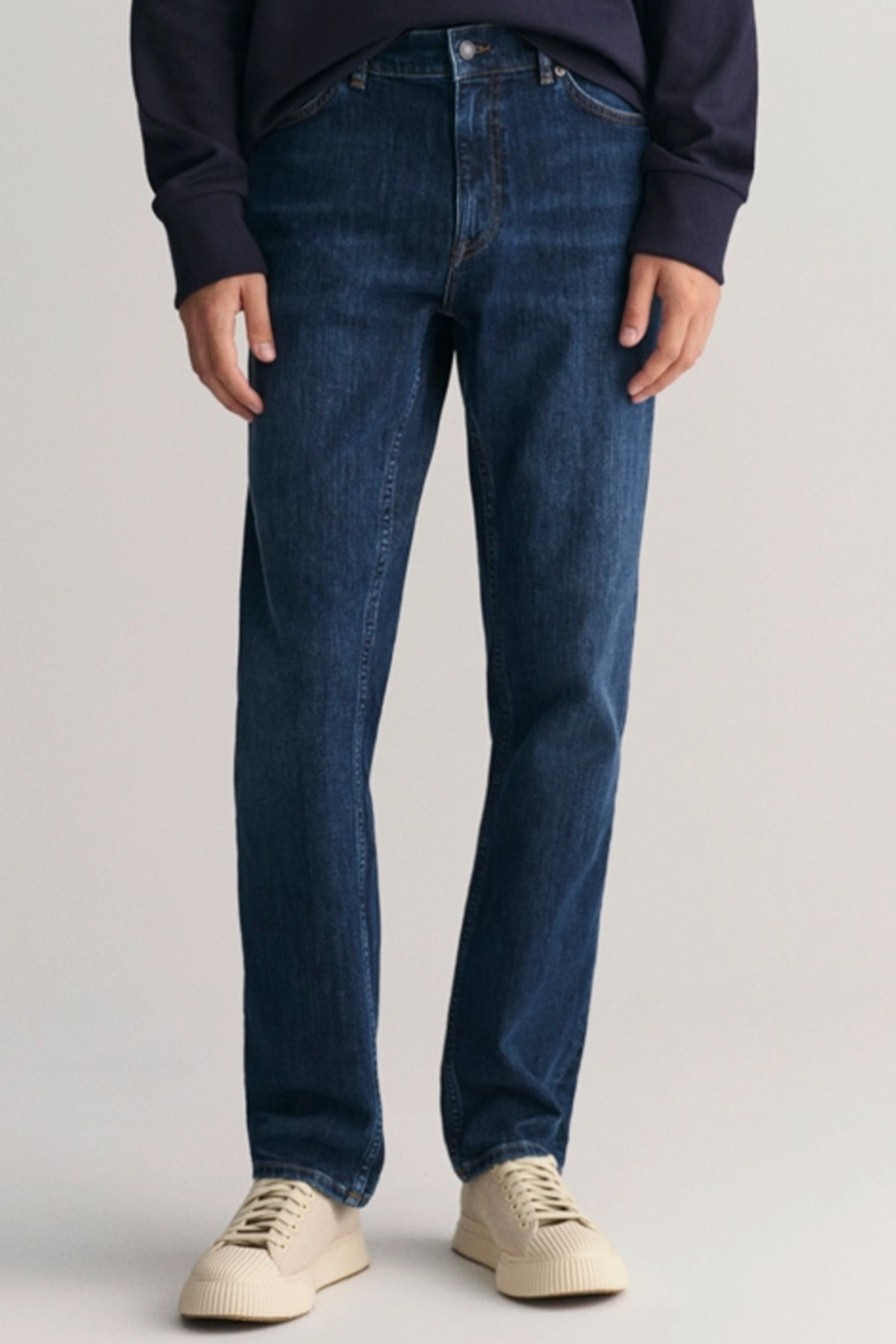 Mann Gant Jeans | Regular Gant Jeans,Dark Blue Worn In