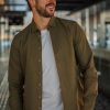 Mann Urban Pioneers Hverdagsskjorter | Ludvig Shirt,Olive