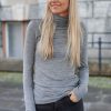 Kvinne InWear Gensere | Fang Iw Rollneck,Light Grey Melange