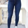 Kvinne Lee Jeans | Ivy Super Skinny High,Mork Bla