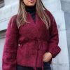 Kvinne Ella&il Cardigans | Fredrikke Chunky Cardigan,Burgundy