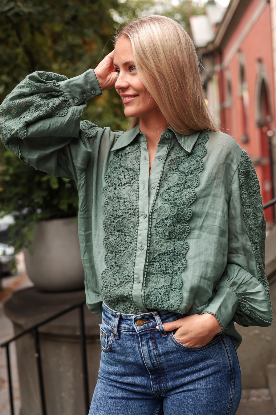 Kvinne Ministry Of Style Bluser | Sofia Blouse,Pine