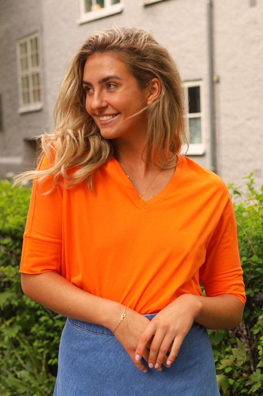 Kvinne InWear T-Skjorter | Hulda Iw T-Shirt Oransje