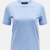 Kvinne Peak Performance T-Skjorter | Original Small Logo Tee,Amity Blue