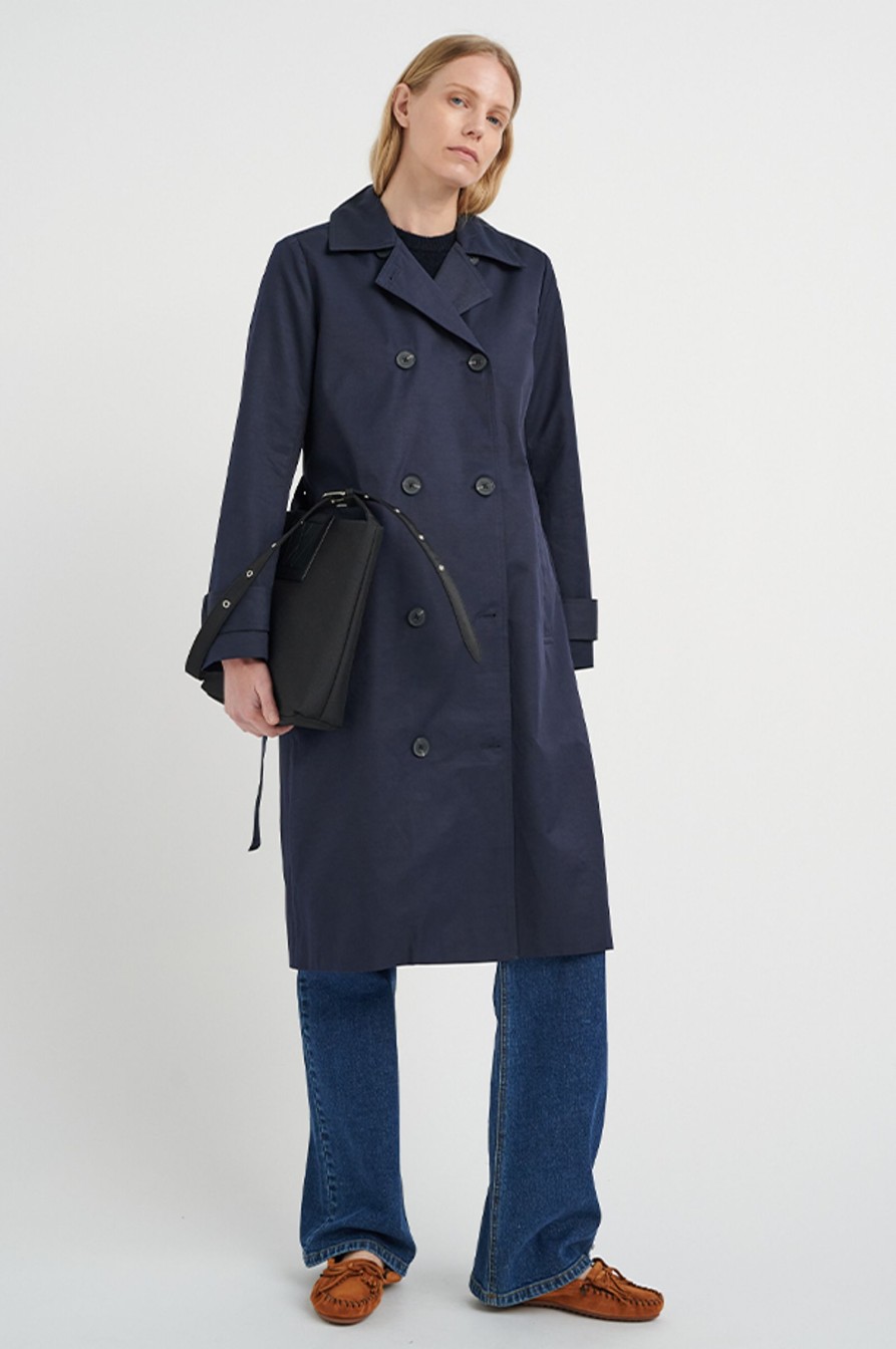 Kvinne InWear Lette Jakker | Minonal Iw Coat,Marine Blue