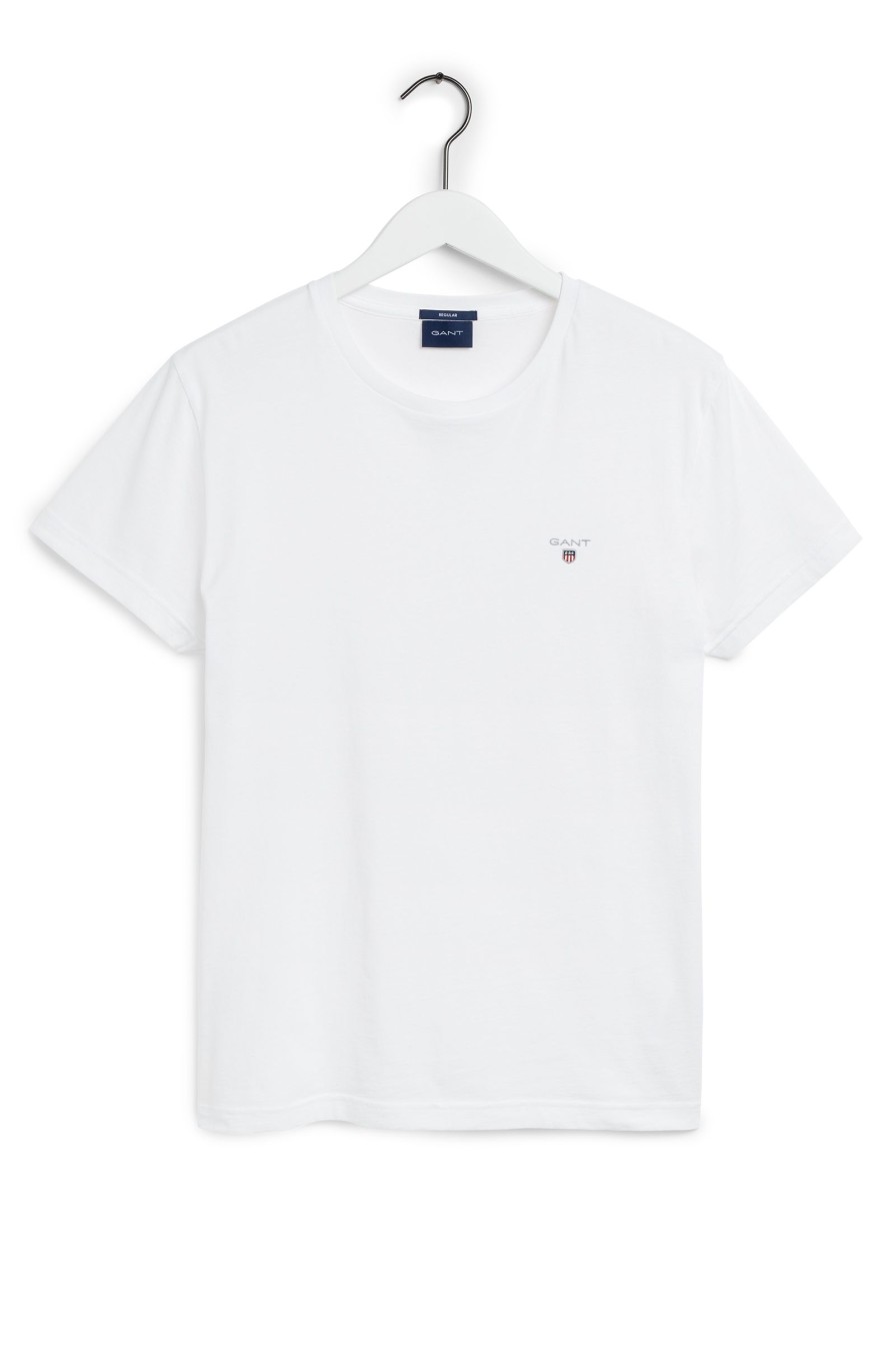 Mann Gant T-Skjorter | Original Ss T-Shirt,Hvit