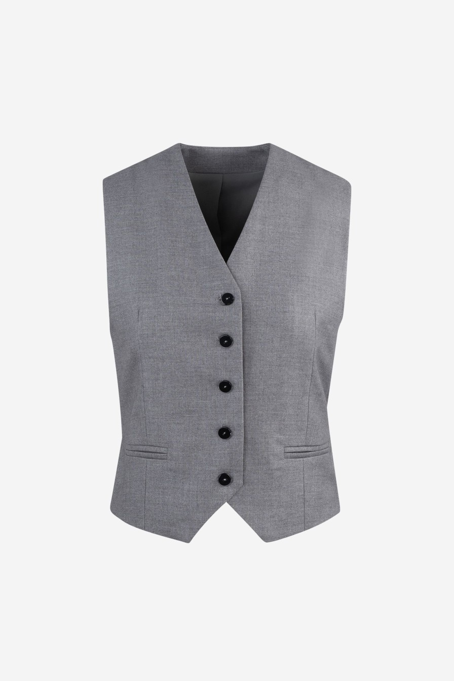 Kvinne Urban Pioneers Vester | Alenka Waistcoat,Grey