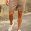 Mann PLAÎN Shorts | Turi Shorts 867,Lys Brun