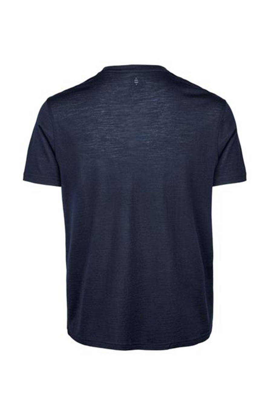 Mann Panos Emporio T-Skjorter | Panos Wool Ss,Mork Bla