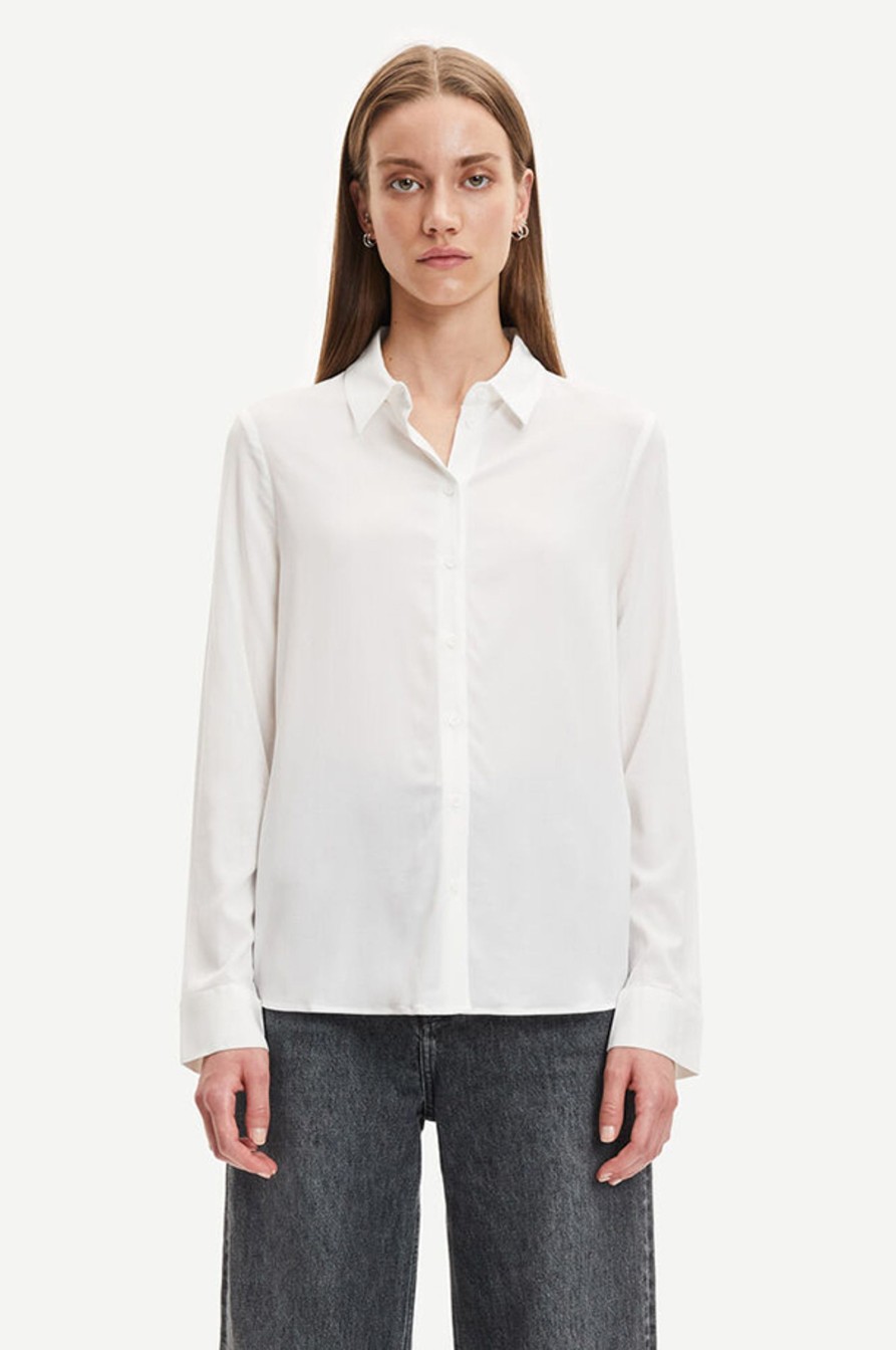 Kvinne Samsøe Samsøe Skjorter | Milly Shirt 9942,Clear Cream