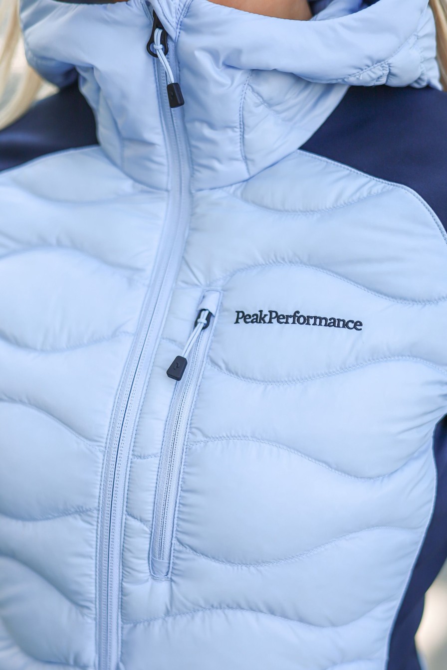 Kvinne Peak Performance Lette Jakker | W Helium Down Hybrid,Lys Bla