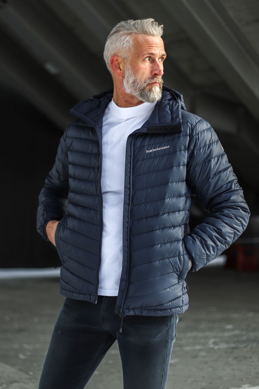 Mann Peak Performance Lettdun | M Frost Down Hood Jacket,Mork Bla