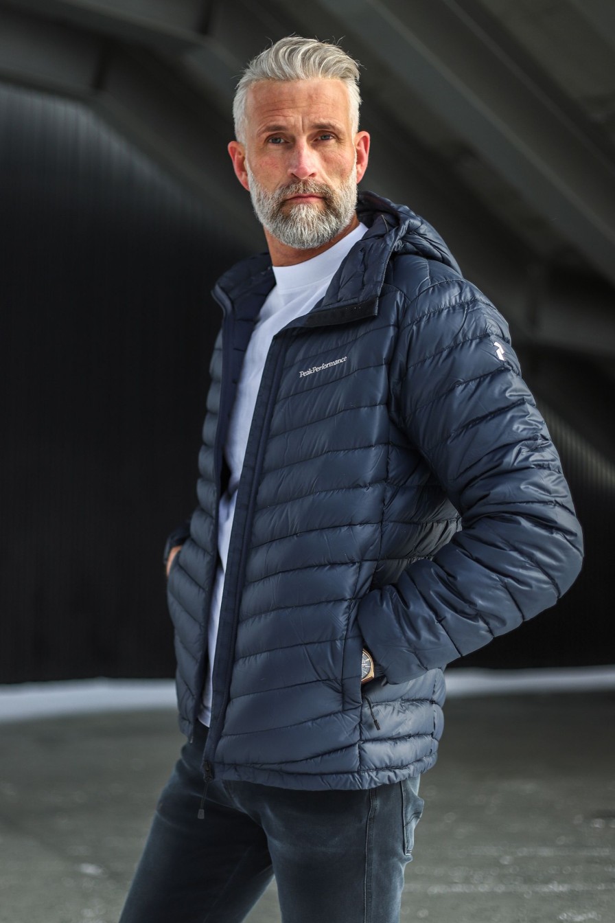 Mann Peak Performance Lettdun | M Frost Down Hood Jacket,Mork Bla