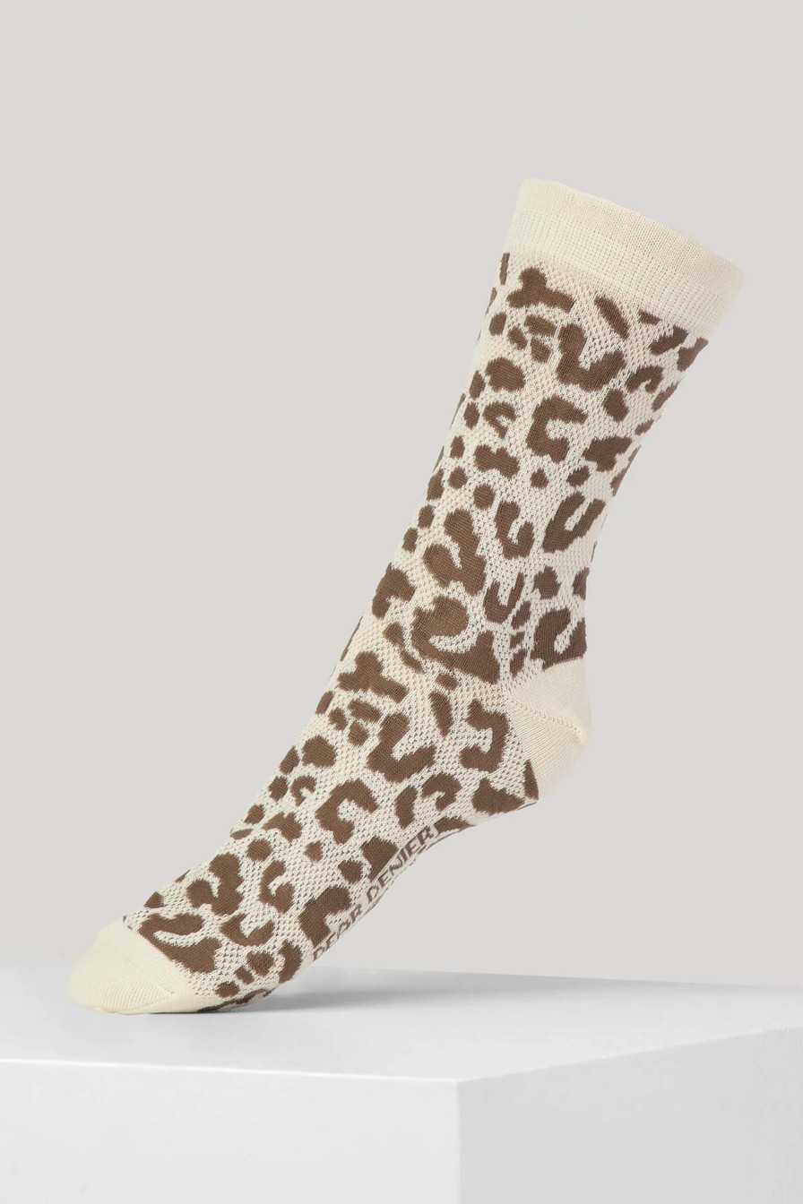 Kvinne Dear Denier Sokker | Dd Mei Soft Leopard,Beige