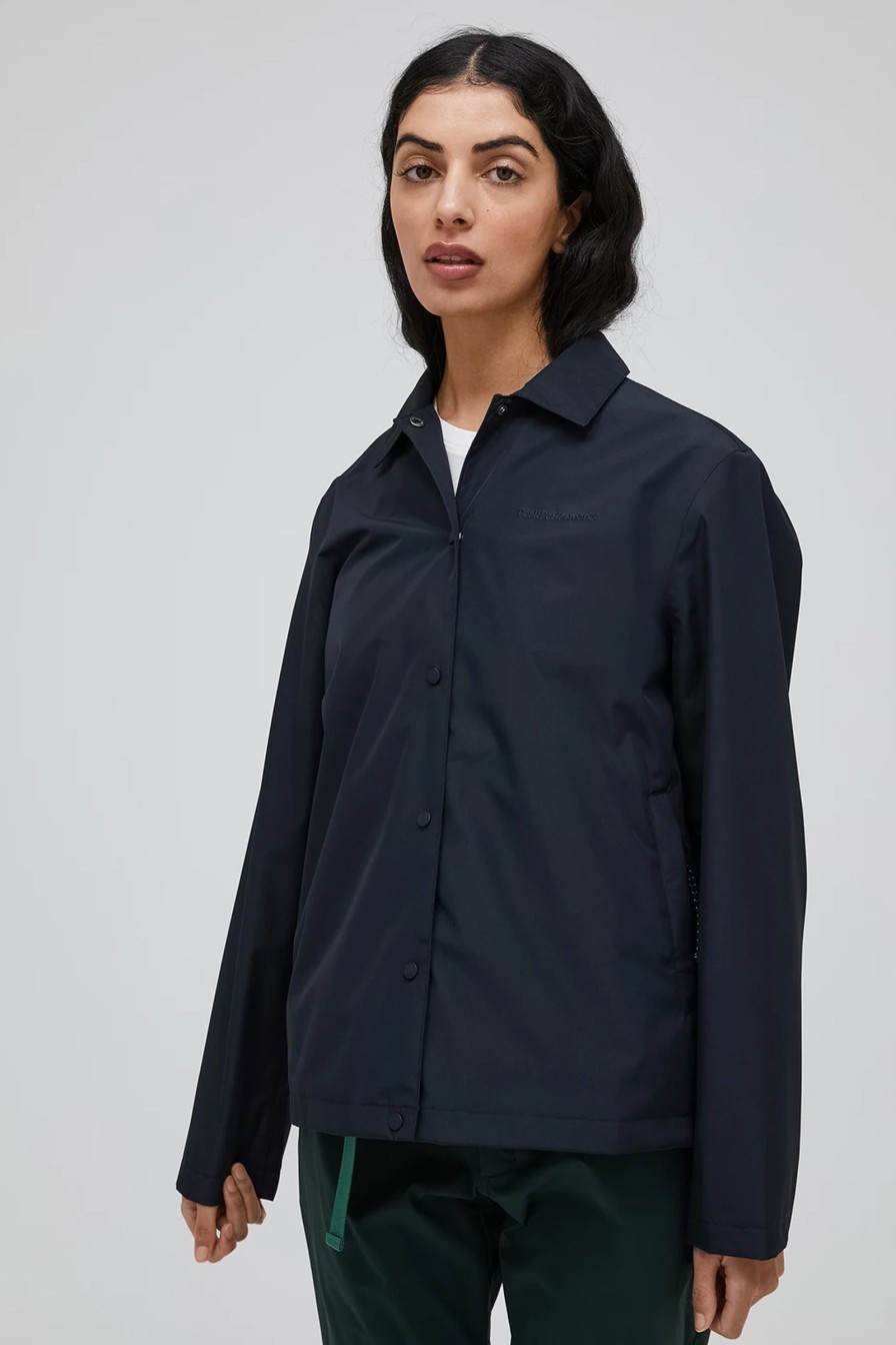 Kvinne Peak Performance Lette Jakker | W 2L Coach Jacket,Sort