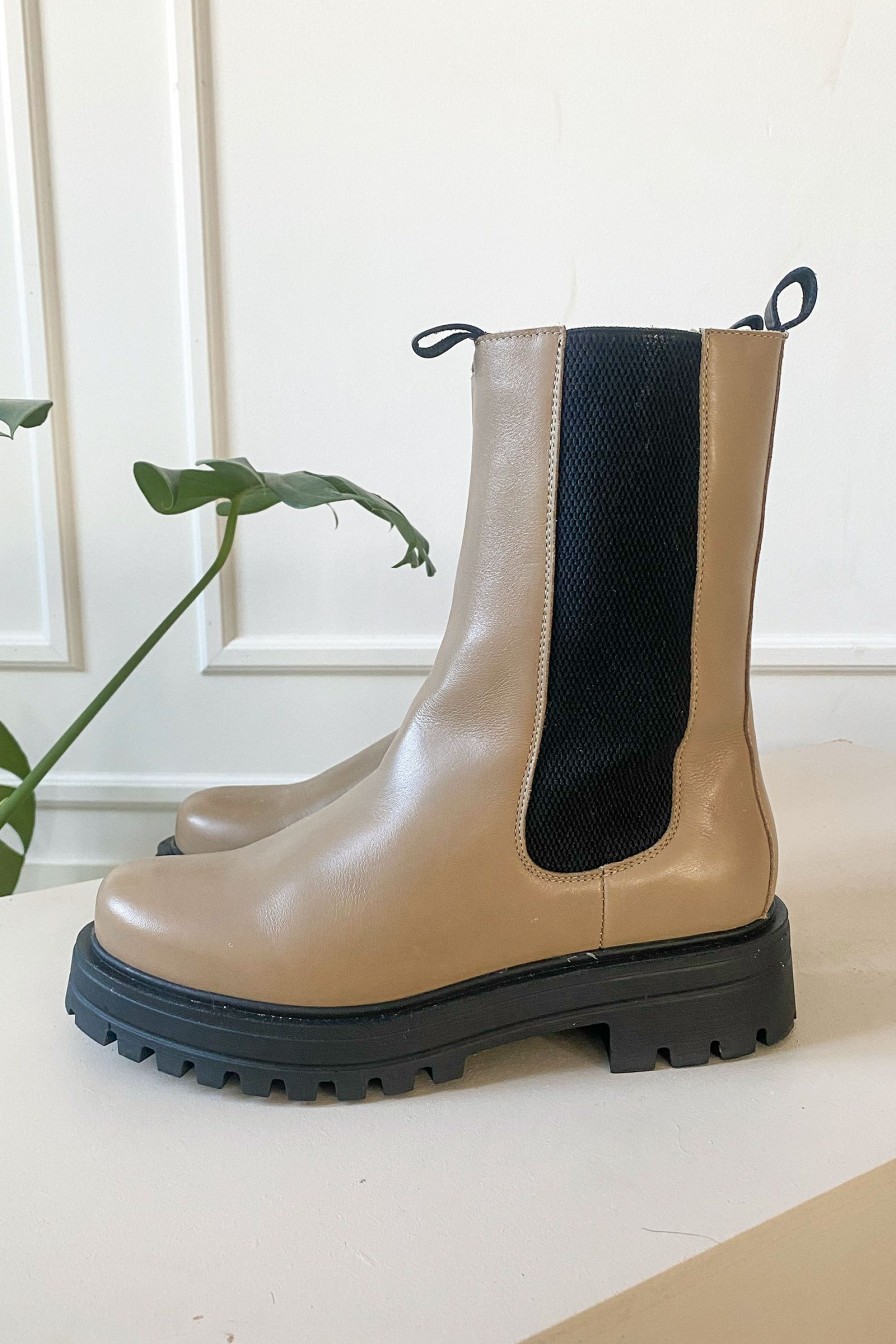 Kvinne InWear Boots | Pero Iw Long Chelsea Boots,Simply Taupe