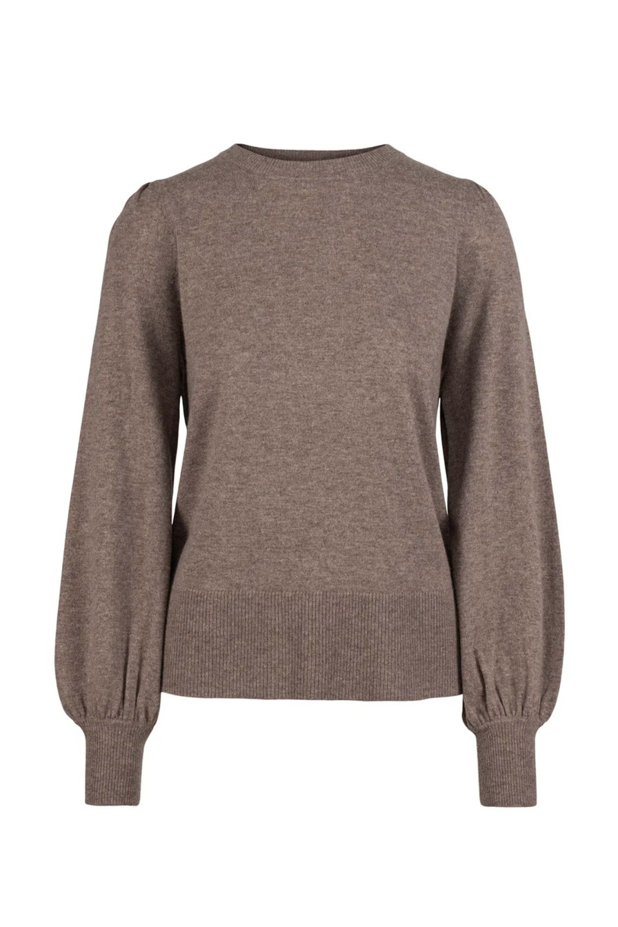 Kvinne Ella&il Strikkede Gensere | Maria Wool Sweater,Brown