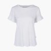 Kvinne Ella&il T-Skjorter | Lara Linen Tee,Hvit