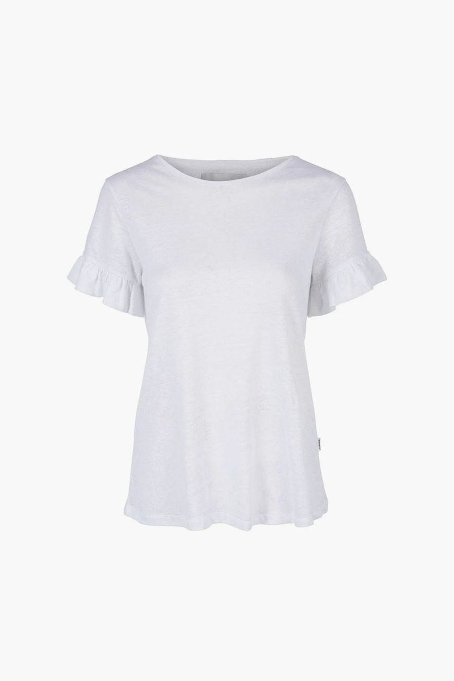 Kvinne Ella&il T-Skjorter | Lara Linen Tee,Hvit