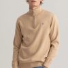 Mann Gant Zip-Gensere | Classic Cotton Half Zip,Beige