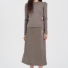 Kvinne InWear Skjort | Haya Iw Skirt,Sandy Grey