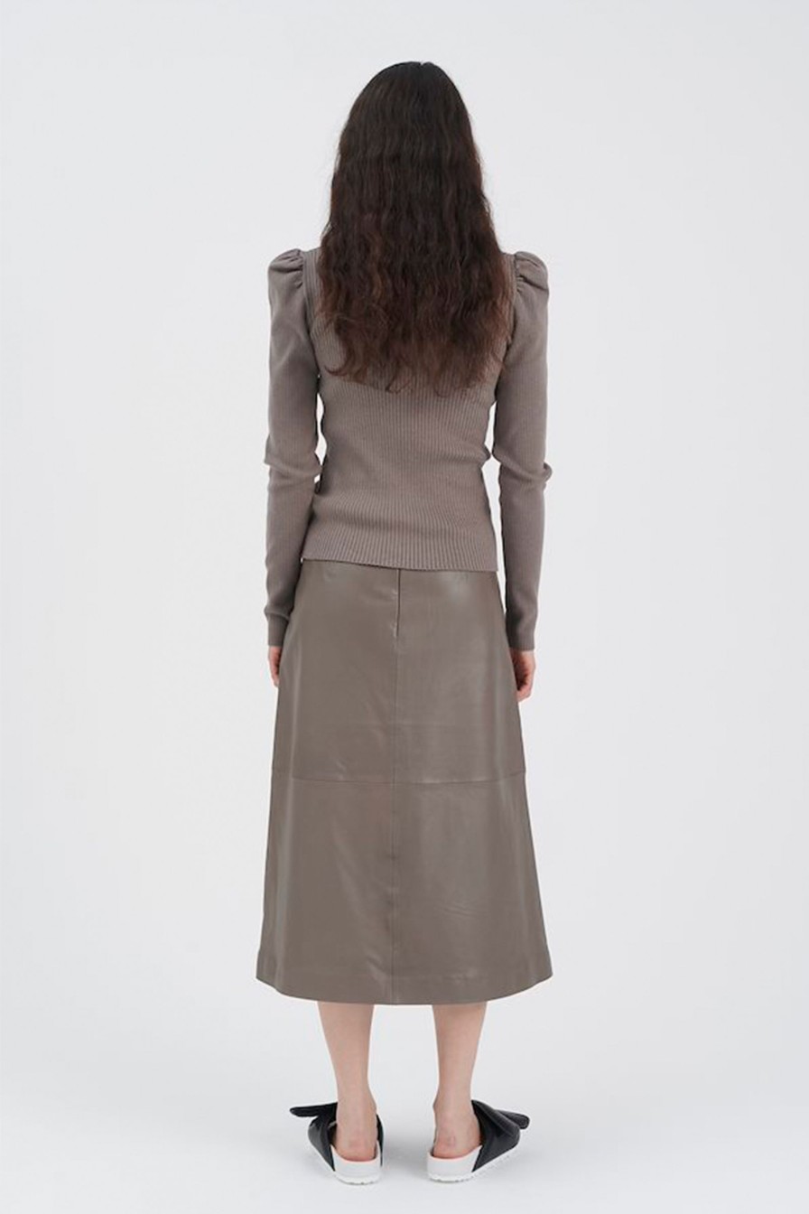 Kvinne InWear Skjort | Haya Iw Skirt,Sandy Grey