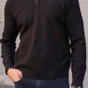 Mann Samsøe Samsøe Gensere | Ryder Half Zip 10490,Black