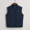 Mann Gant Vester | Quilted Windcheater Vest,Evening Blue