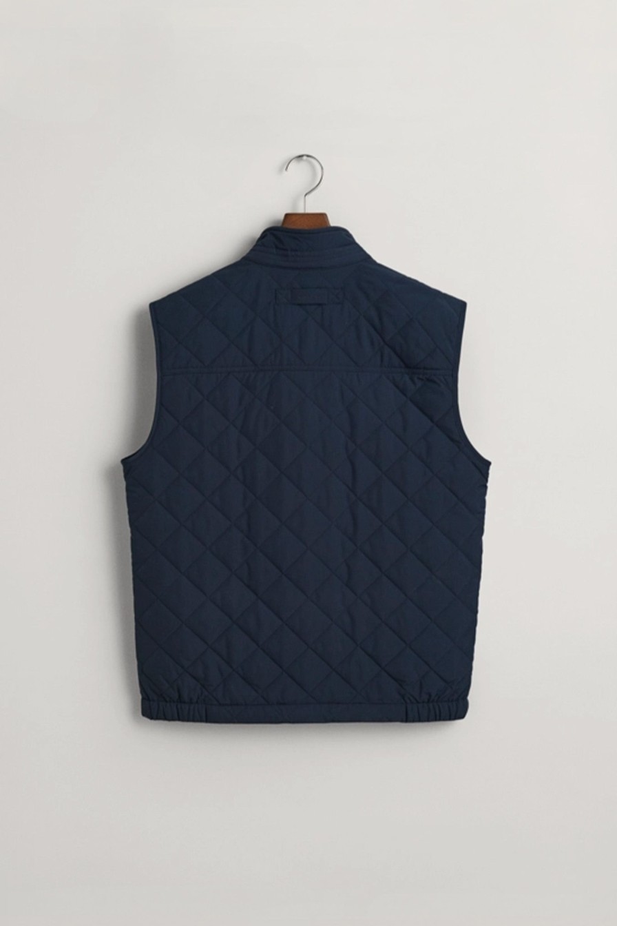 Mann Gant Vester | Quilted Windcheater Vest,Evening Blue