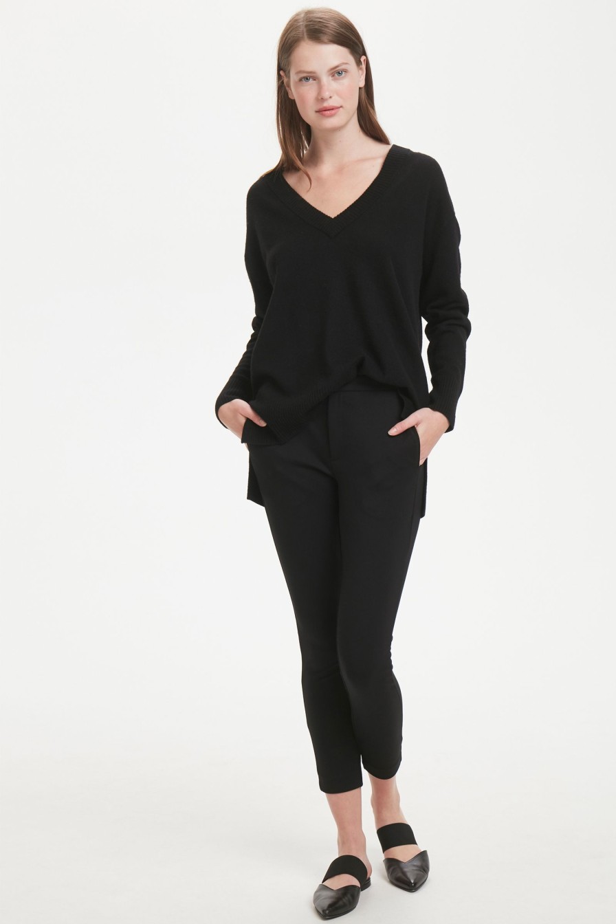 Kvinne InWear Dressbukser | Venche N Slim Pant,Black