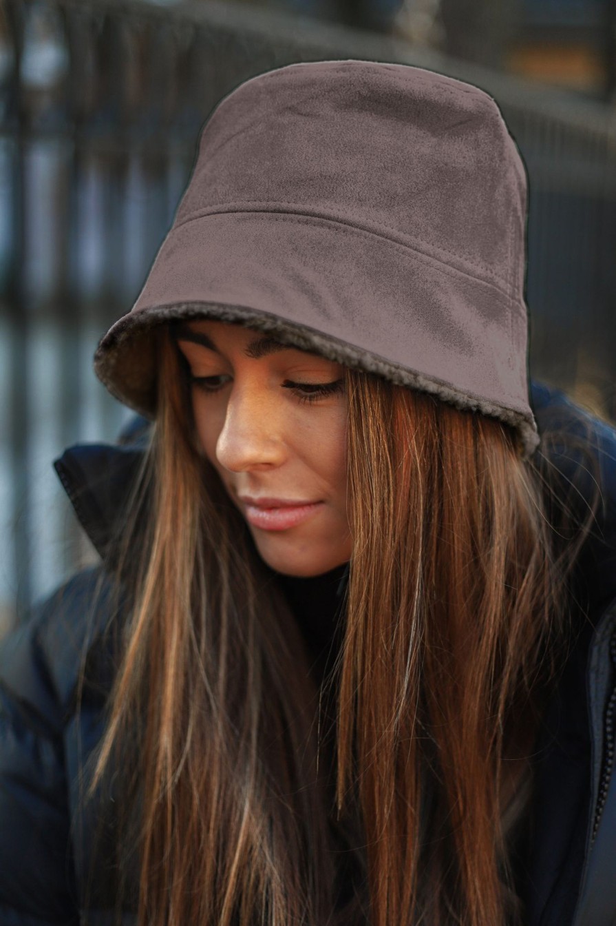 Kvinne Manzini Luer Og Hatter | Bucket Hat 596822,Mork Gra