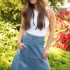 Kvinne Mads Nørgaard Skjort | Stelly Skirt,Denim