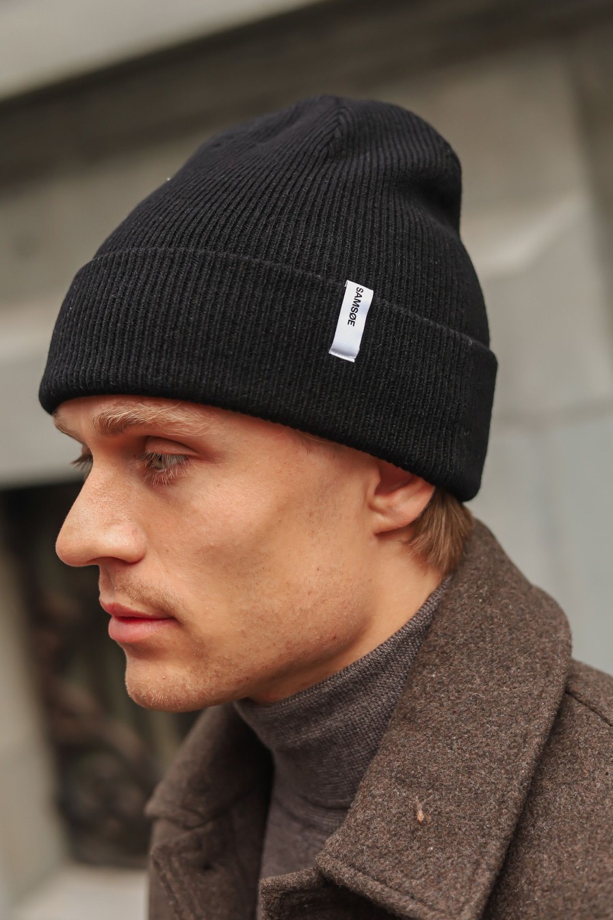 Mann Samsøe Samsøe Luer Og Hatter | The Beanie 2280,Black