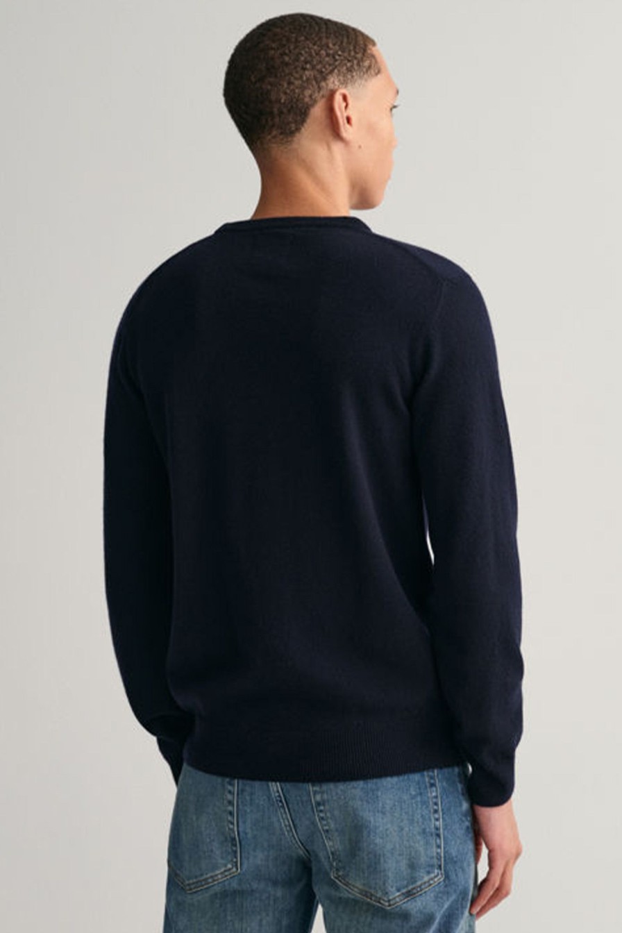 Mann Gant Gensere | Superfine Lambswool C-Neck,Marine