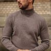 Mann Gran Sasso Gensere | Turtleneck 23115,Lys Brun