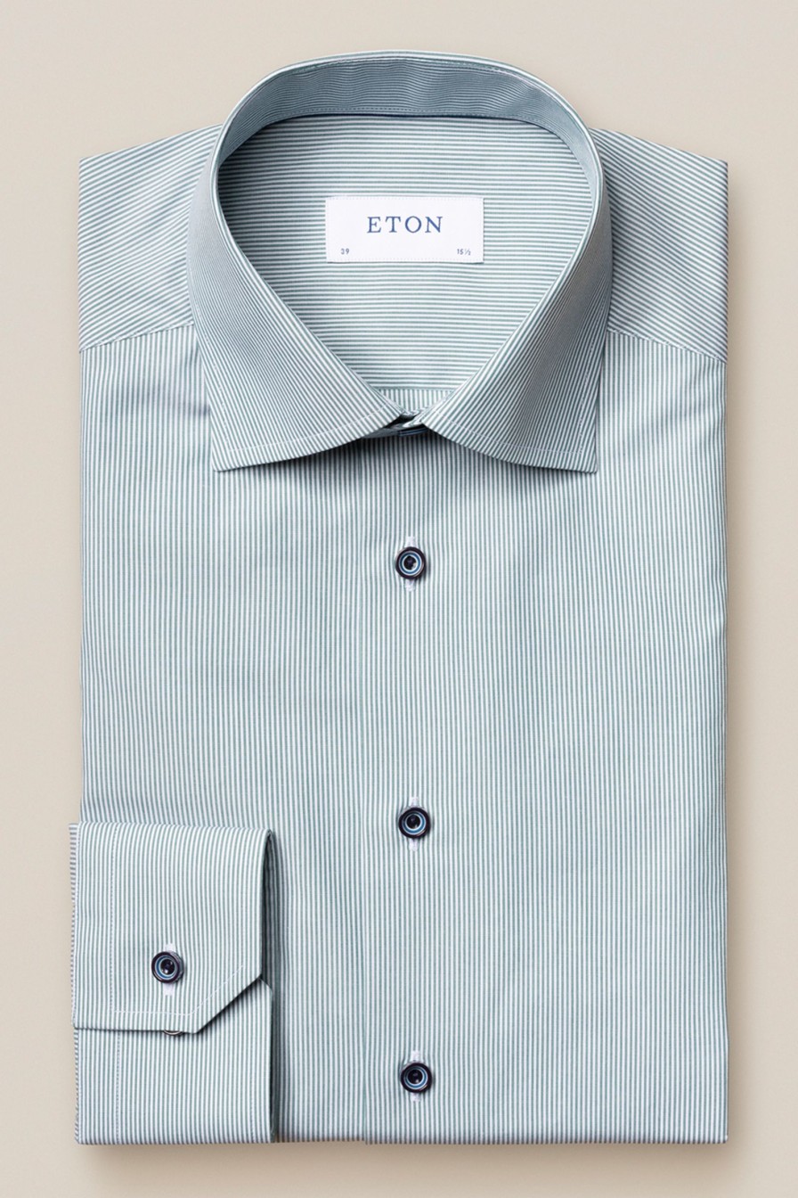 Mann Eton Skjorter | 100001861 Contemporary,Gronn