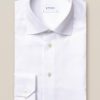 Mann Eton Skjorter | White Signature Twill Shirt Slim,Hvit