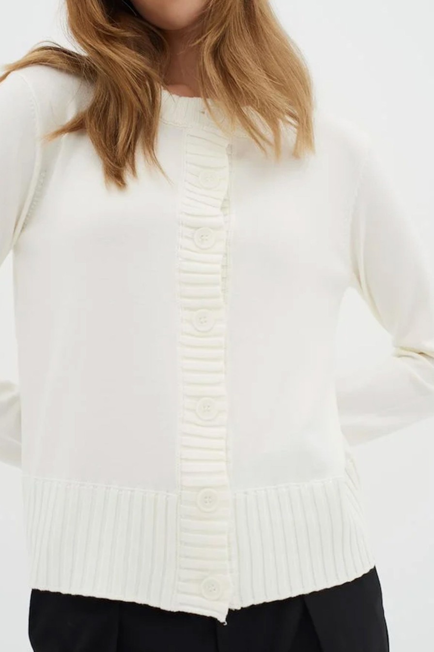 Kvinne InWear Cardigans | Orkidea Iw Cardigan,Whisper White