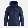 Kvinne Peak Performance Lettdun | W Helium Down Hood,Mork Bla