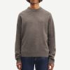 Mann Samsøe Samsøe Gensere | Isak Knit Sweater 15010,Major Brown