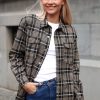 Kvinne Urban Pioneers Skjorter | Kristin Overshirt,Black Check