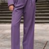 Kvinne Samsøe Samsøe Dressbukser | Selena Trousers,Sweet Grape