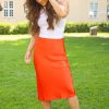 Kvinne Samsøe Samsøe Skjort | Agneta Skirt,Orange.Com