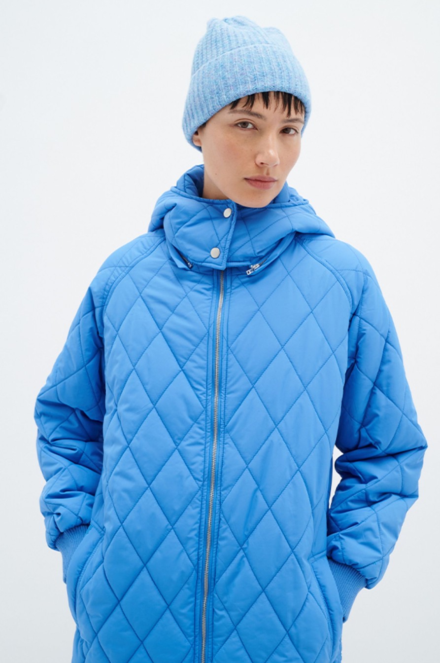 Kvinne InWear Lette Jakker | Ektra Iw Hood Coat,Fall Blue