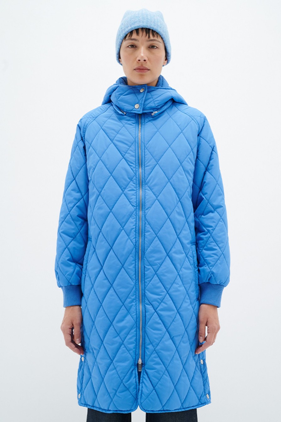 Kvinne InWear Lette Jakker | Ektra Iw Hood Coat,Fall Blue