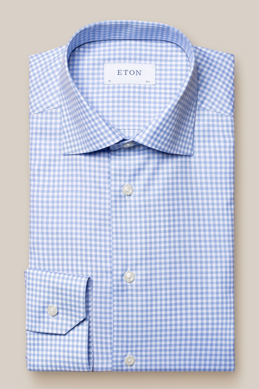 Mann Eton Penskjorter | Contemporary Eton Shirt,Bla