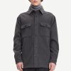 Mann Samsøe Samsøe Skjorter | Castor X Overshirt,Dark Grey Melange